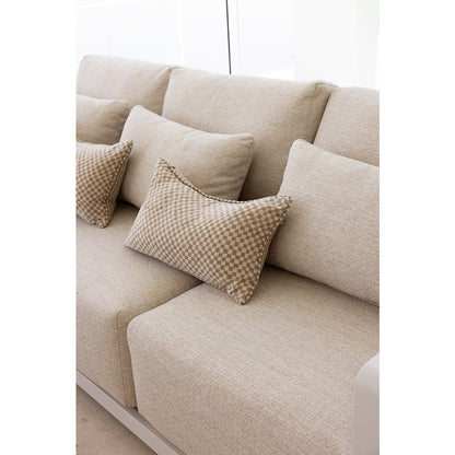 Whitehaven 3+1+1 Seater Outdoor Aluminium Lounge Set with Santorini Coffee Table