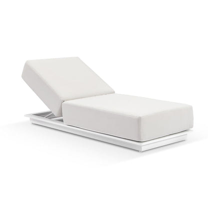 Whitehaven Outdoor Aluminium Single Sun lounge in Sunbrella