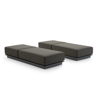 Whitehaven Outdoor Aluminium Single Sun lounge Set