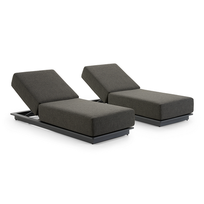 Whitehaven Outdoor Aluminium Single Sun lounge Set