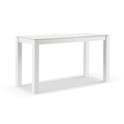 Hugo Outdoor Ceramic 2m Rectangle Aluminium Bar Table