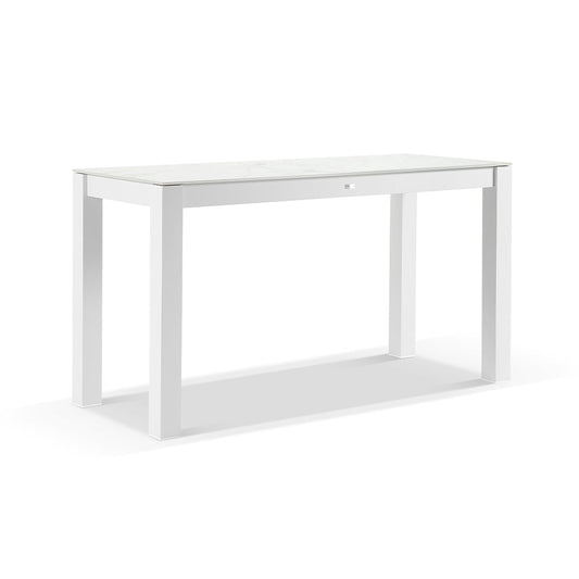Hugo Outdoor Ceramic 2m Rectangle Aluminium Bar Table