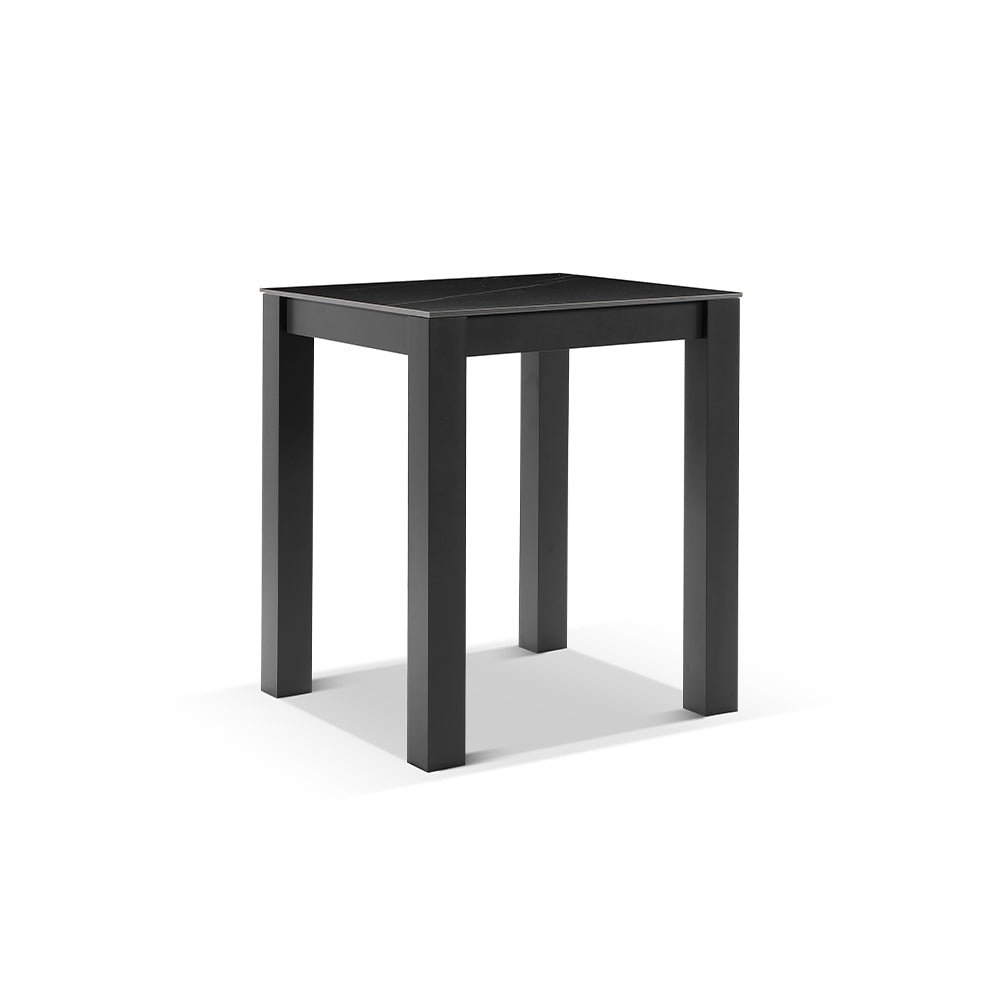 Hugo Outdoor Ceramic Top Square Aluminium Bar Table