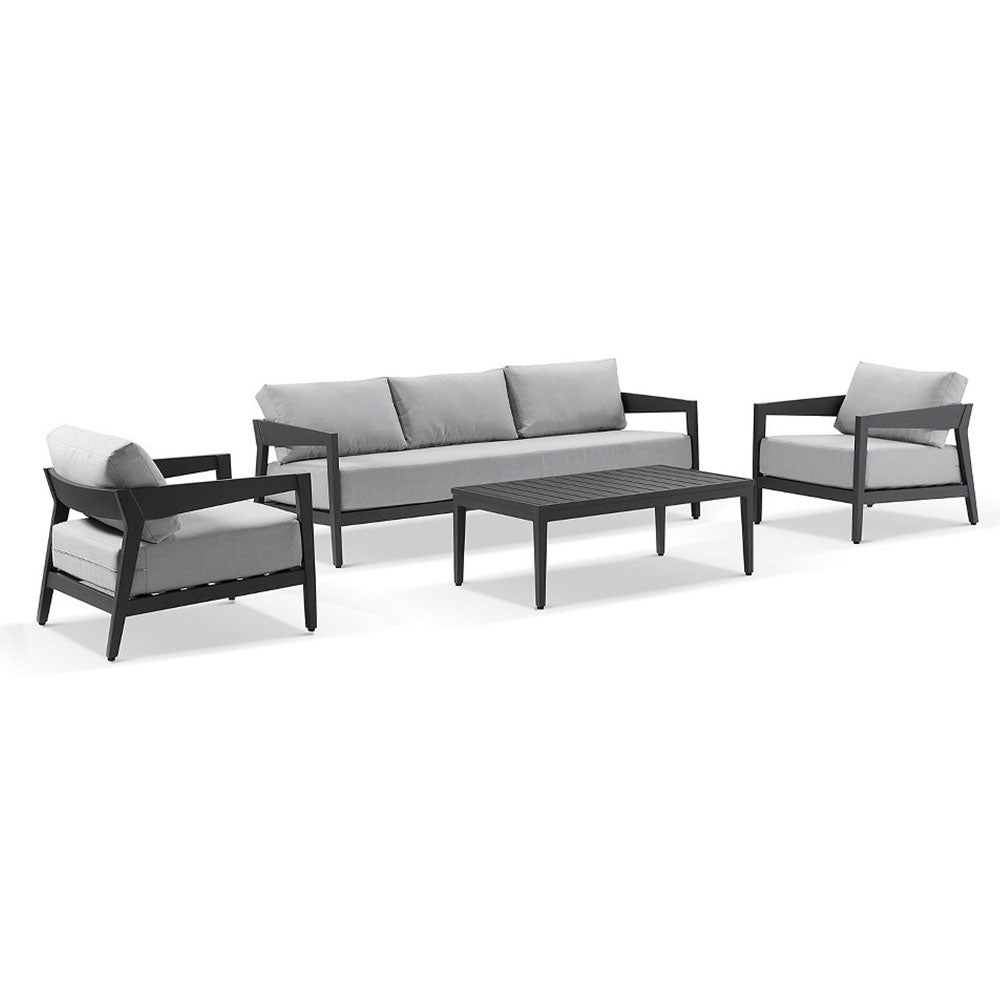 Bronte 3+1+1 Outdoor Aluminium Lounge Setting with Coffee Table