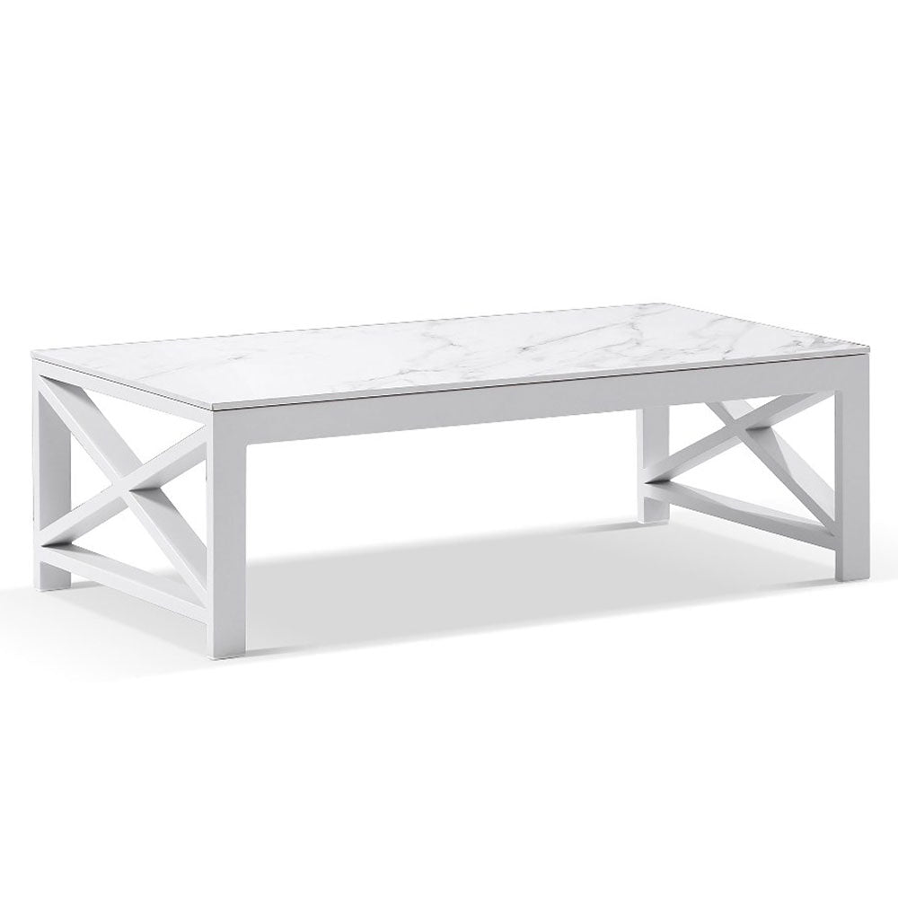 Kansas 2+1+1 seater Outdoor Aluminium Lounge Set with Coffee Table in Sunbrella