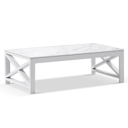 Kansas 2+1+1 seater Outdoor Aluminium Lounge Set with Coffee Table in Sunbrella