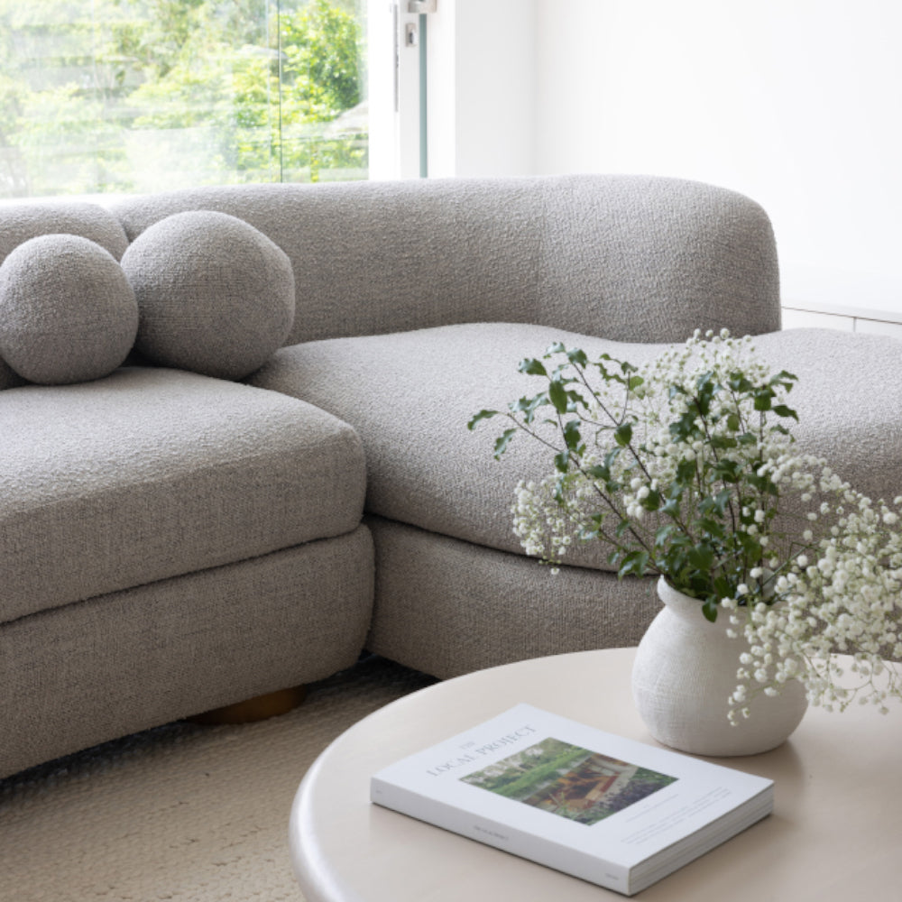 Kensington Indoor Boucle Corner Lounge Sofa