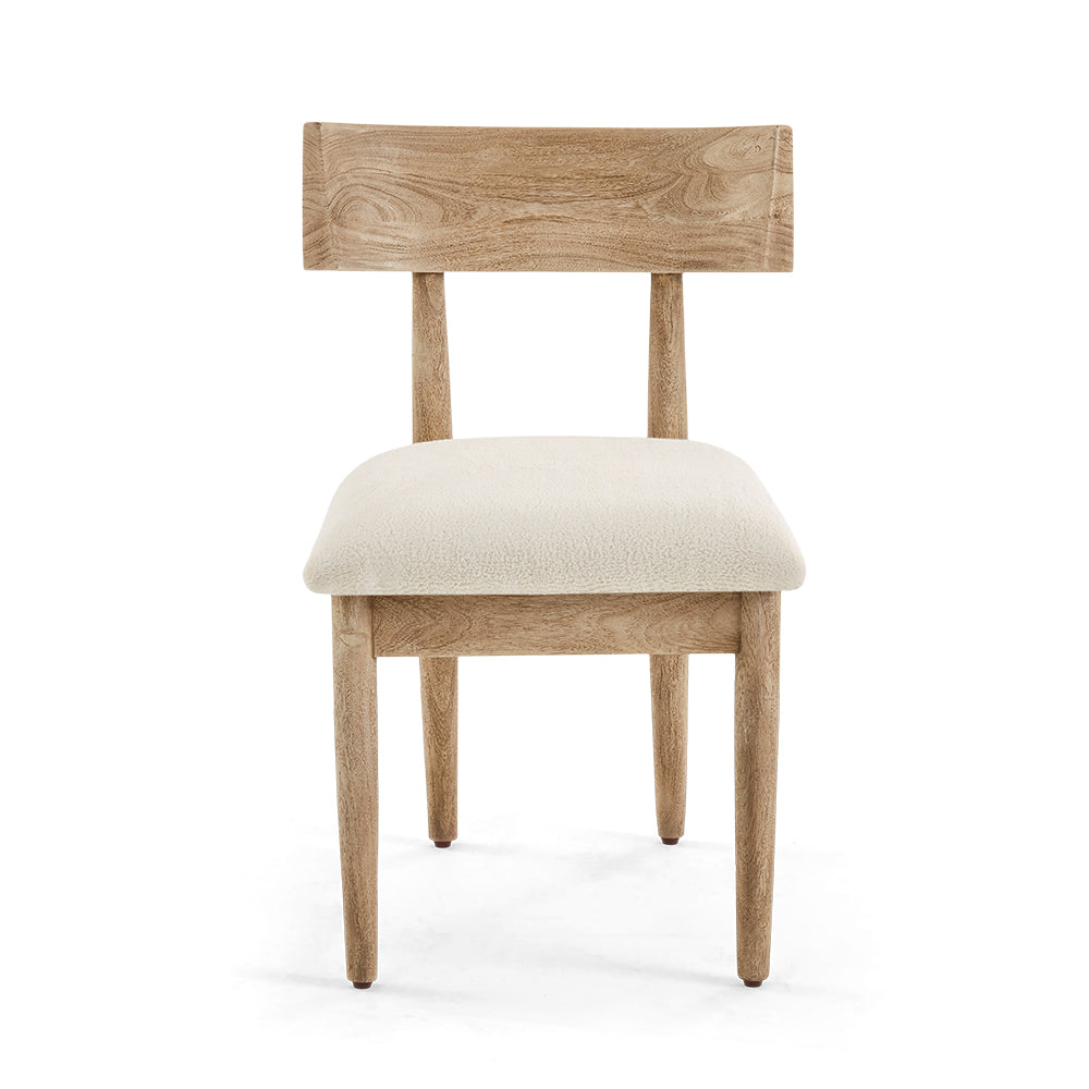 Albany Indoor Timber Dining Chair with Padded Seat Cushion