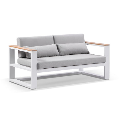 Balmoral 2+1+1 Seater Outdoor Aluminium and Teak Lounge Setting