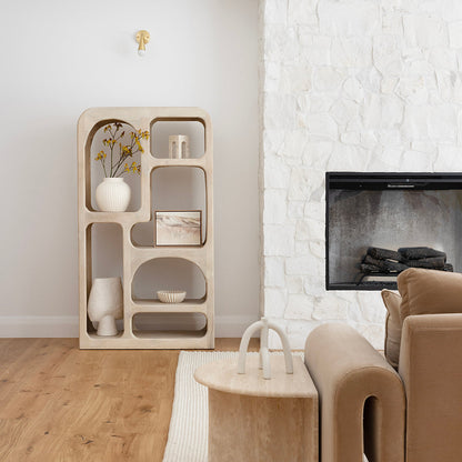 Beaumont Indoor Mango Wood Bookshelf Shelving Unit