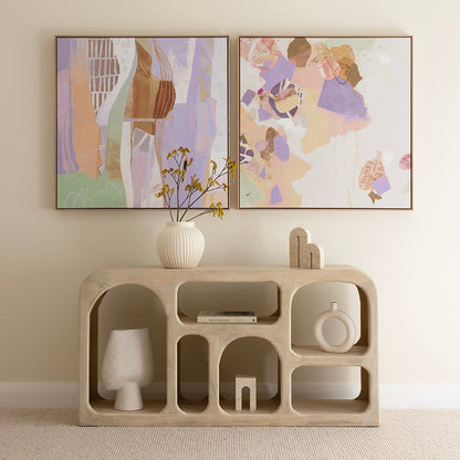 Beaumont Indoor Mango Wood Sideboard Shelving Unit