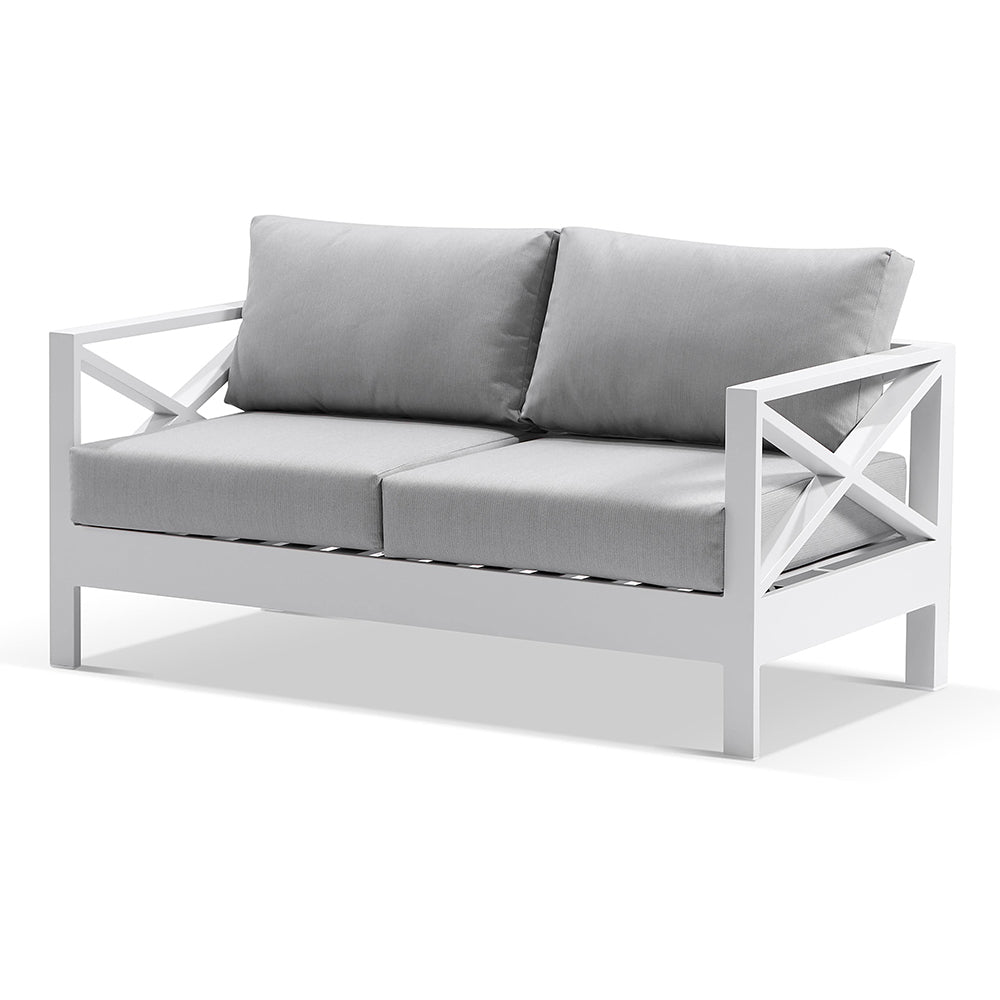 Kansas 2 seater Outdoor Aluminium Lounge