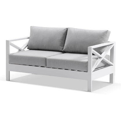 Kansas 2 seater Outdoor Aluminium Lounge