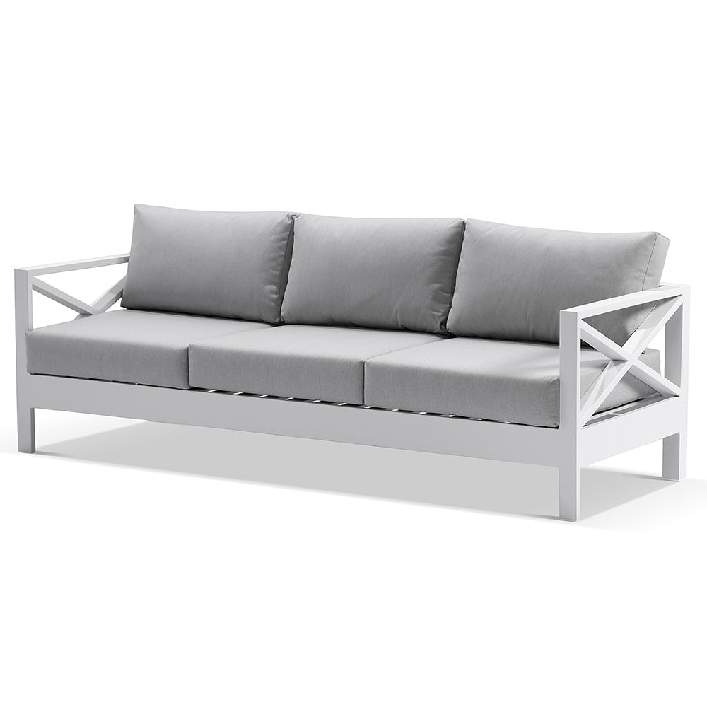 Kansas 3 seater Outdoor Aluminium Lounge