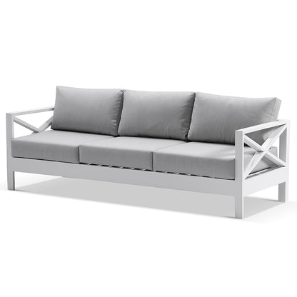 Kansas 3 seater Outdoor Aluminium Lounge