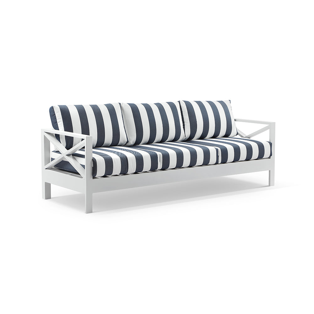 Kansas 3 seater Outdoor Aluminium Lounge