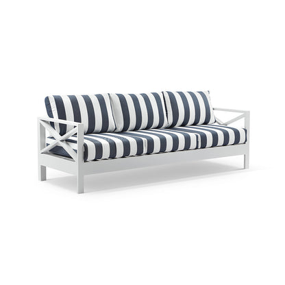 Kansas 3 seater Outdoor Aluminium Lounge