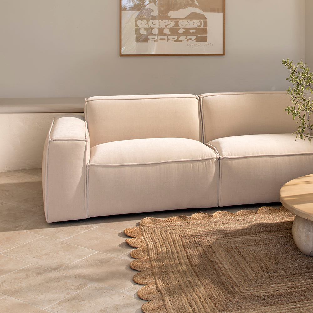 Brighton Indoor 2 Seater Fabric Sofa Lounge