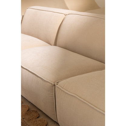 Brighton Indoor 3 Seater Fabric Sofa Lounge with Ottoman
