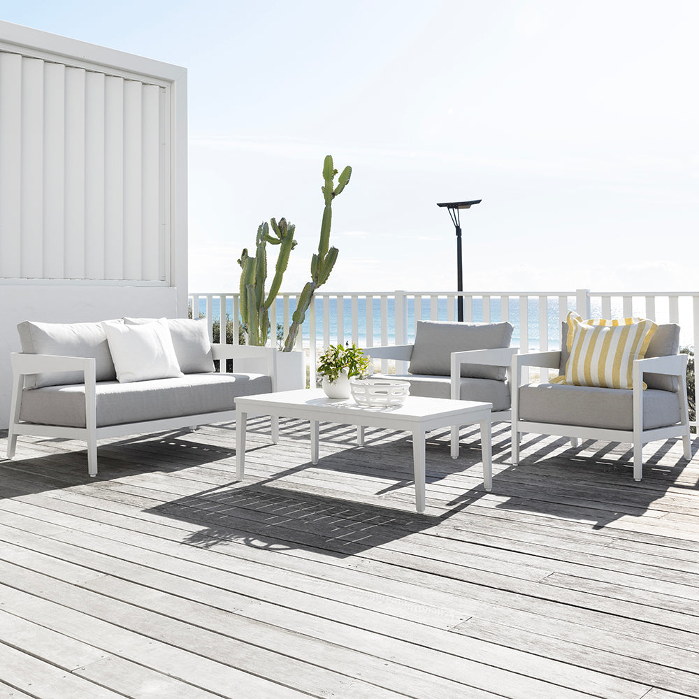 Bronte 2+1+1 Outdoor Aluminium Lounge Setting with Coffee Table