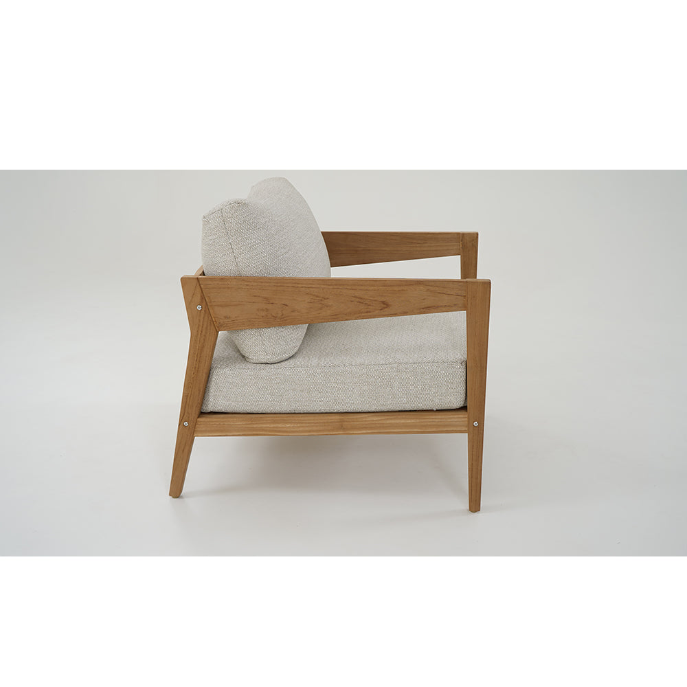 Caledonia 1 Seater Outdoor Teak Timber Lounge