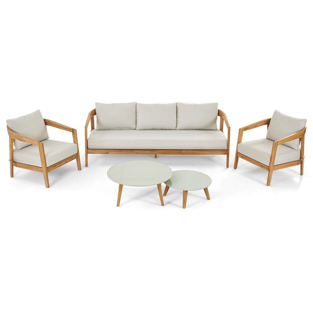 Casuarina 3+1+1 Outdoor Lounge Setting with Coffee Table Set