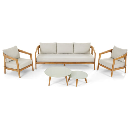 Casuarina 3+1+1 Outdoor Lounge Setting with Coffee Table Set