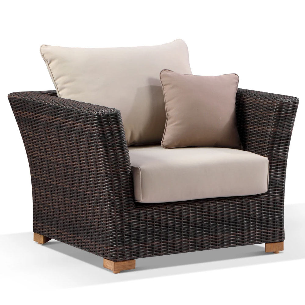 Coco 1 Seater Outdoor Wicker Arm Chair