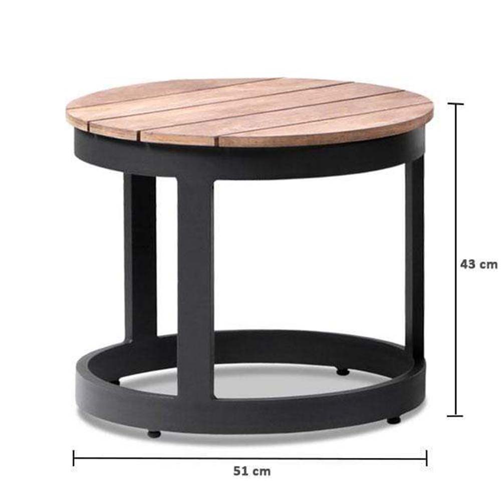 Santorini Aluminium Sun Lounge Set w/ Round Table