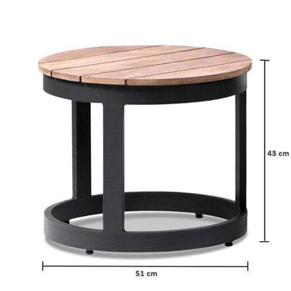 Santorini Aluminium Sun Lounge Set w/ Round Table