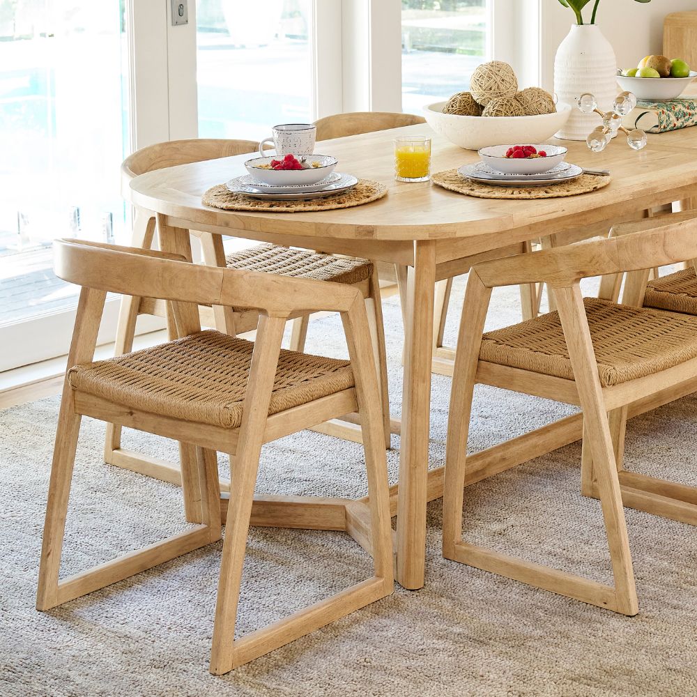 Kingscliff 10 Seater Rectangle Indoor Timber Dining Table and Chairs Setting