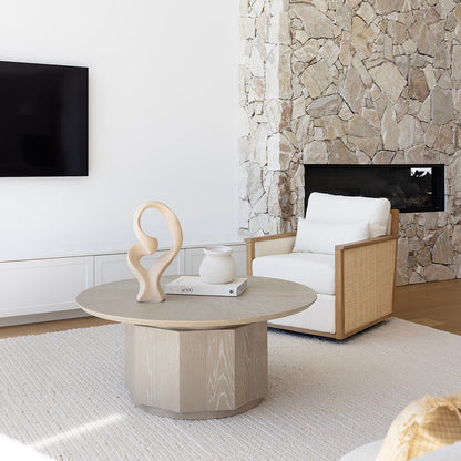 Berowra Indoor Timber Round Coffee Table