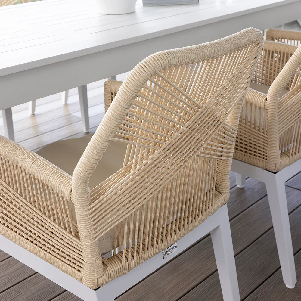 Hugo Outdoor Aluminium and Rope Dining Chair