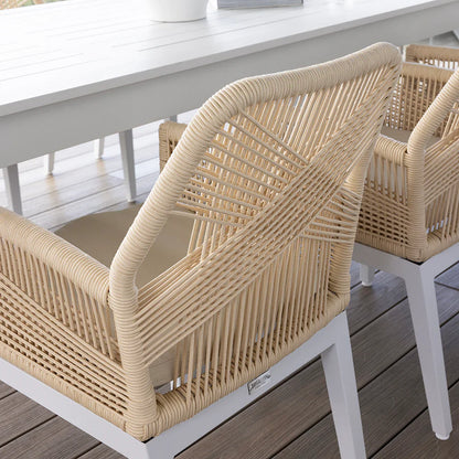 Hugo Outdoor Aluminium and Rope Dining Chair
