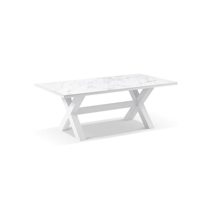 Kansas Outdoor Ceramic 2m  Aluminium Dining Table