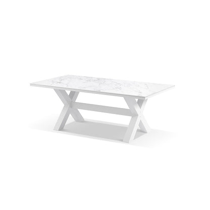 Kansas Outdoor Ceramic 2m  Aluminium Dining Table