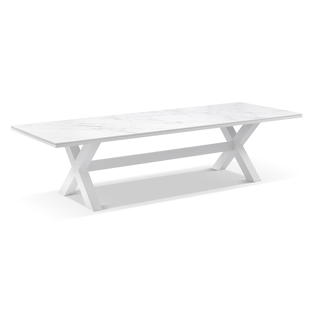Kansas Outdoor Ceramic 3m  Aluminium Dining Table