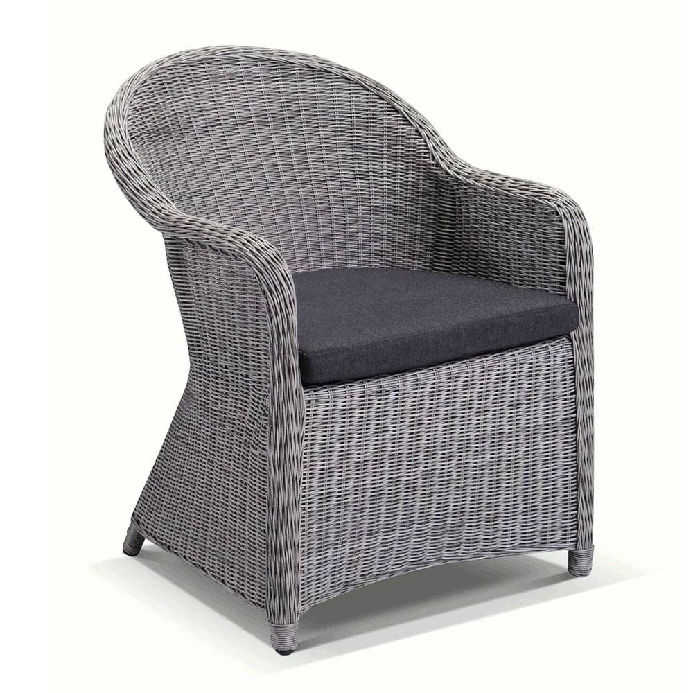 Plantation 8 Seater Outdoor Wicker Round Dining Table and Chairs Setting