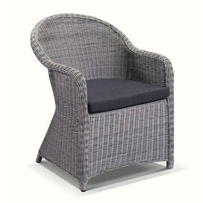 Plantation 8 Seater Outdoor Wicker Round Dining Table and Chairs Setting