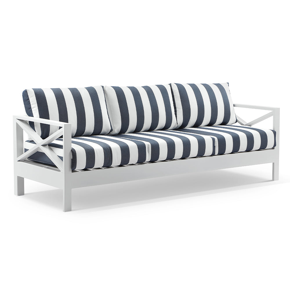 Kansas 3+2+1 seater Outdoor Aluminium Lounge Set with Coffee Table