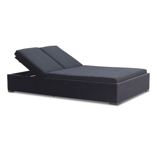 Breeze Outdoor Wicker Double Sun Lounge with Adjustable Back Rests