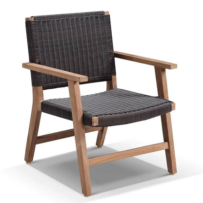 Hamilton Outdoor Wicker and Teak Timber Arm Chair