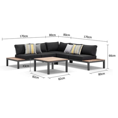 Nova Package A Outdoor Aluminium Modular Corner Lounge