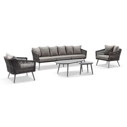 Herman 3+1+1 Rope Lounge with Coffee Table Set
