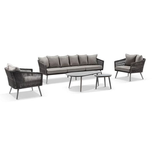Herman 3+1+1 Rope Lounge with Coffee Table Set