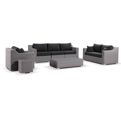 Milano 3+2+1 Seater Outdoor Wicker Lounge Setting with Coffee Table