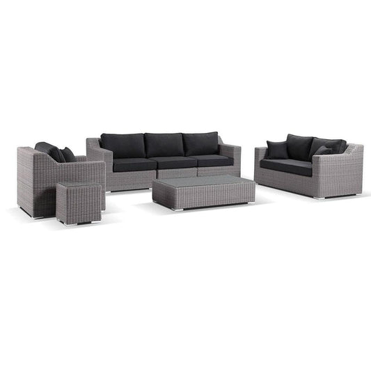 Milano 3+2+1 Seater Outdoor Wicker Lounge Setting with Coffee Table