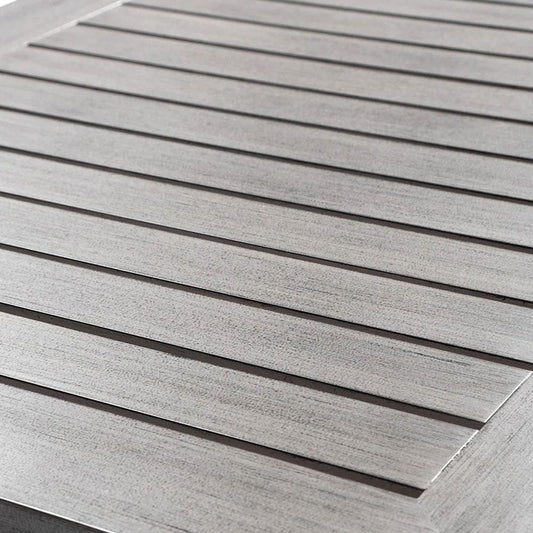 Aged Teak look Tahitian 3m Aluminium Dining Table