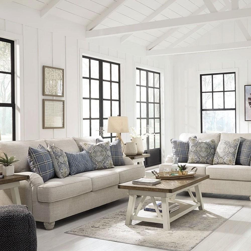 Isabelle Traemore 3+2+1 Indoor Fabric Lounge Suite with Ottoman