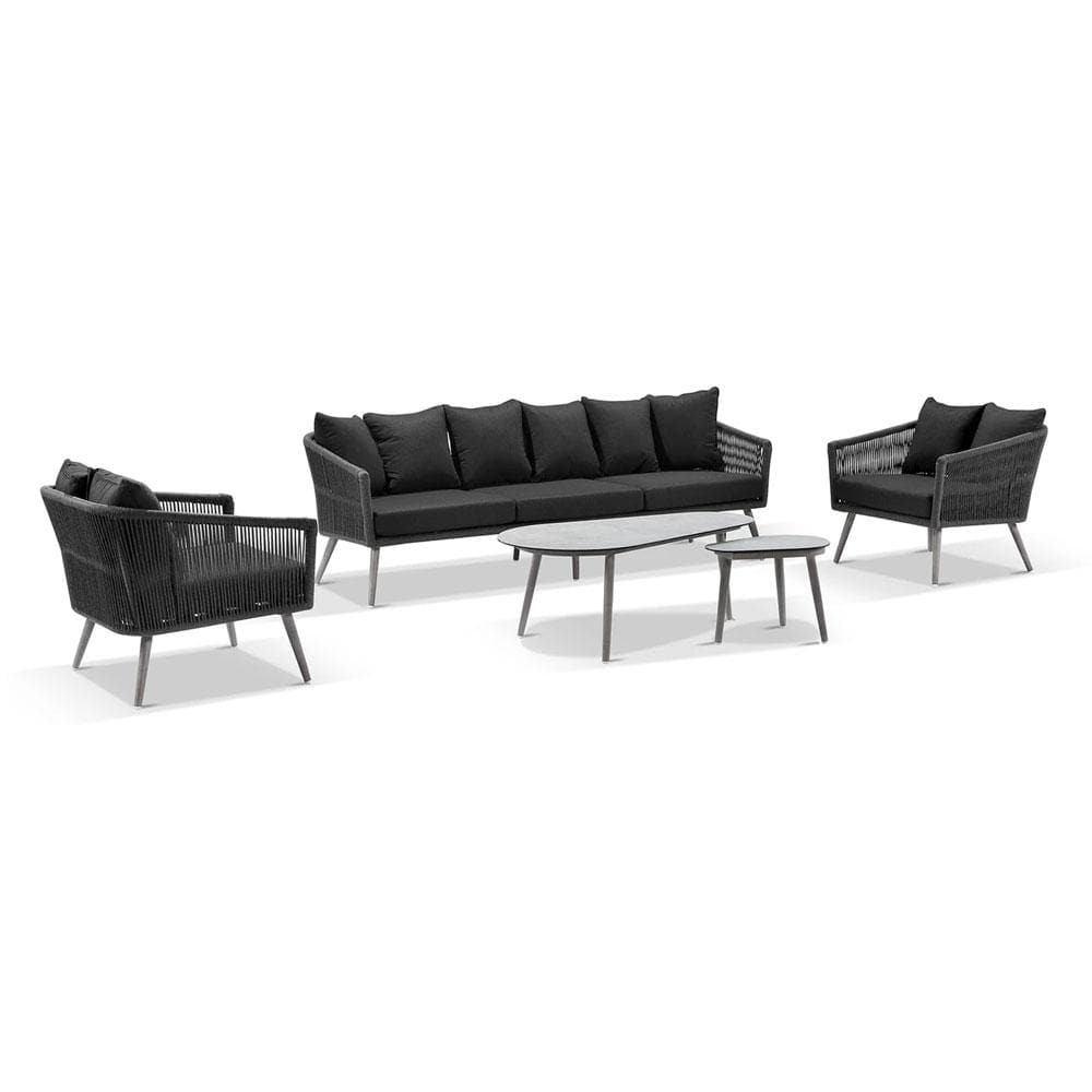 Herman 3+1+1 Rope Lounge with Coffee Table Set